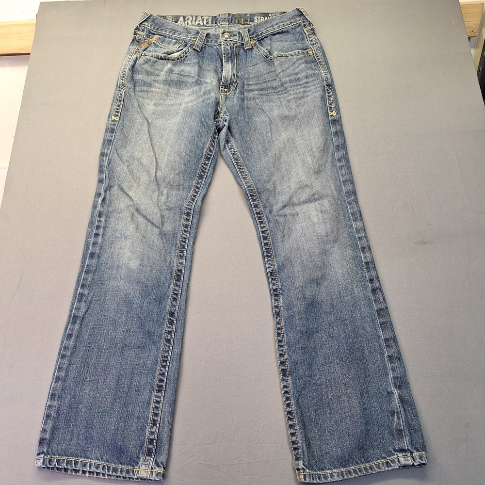 Ariat M5 Slim Straight Leg Jeans Mens 33x32 Medium Wash Denim 10010842
